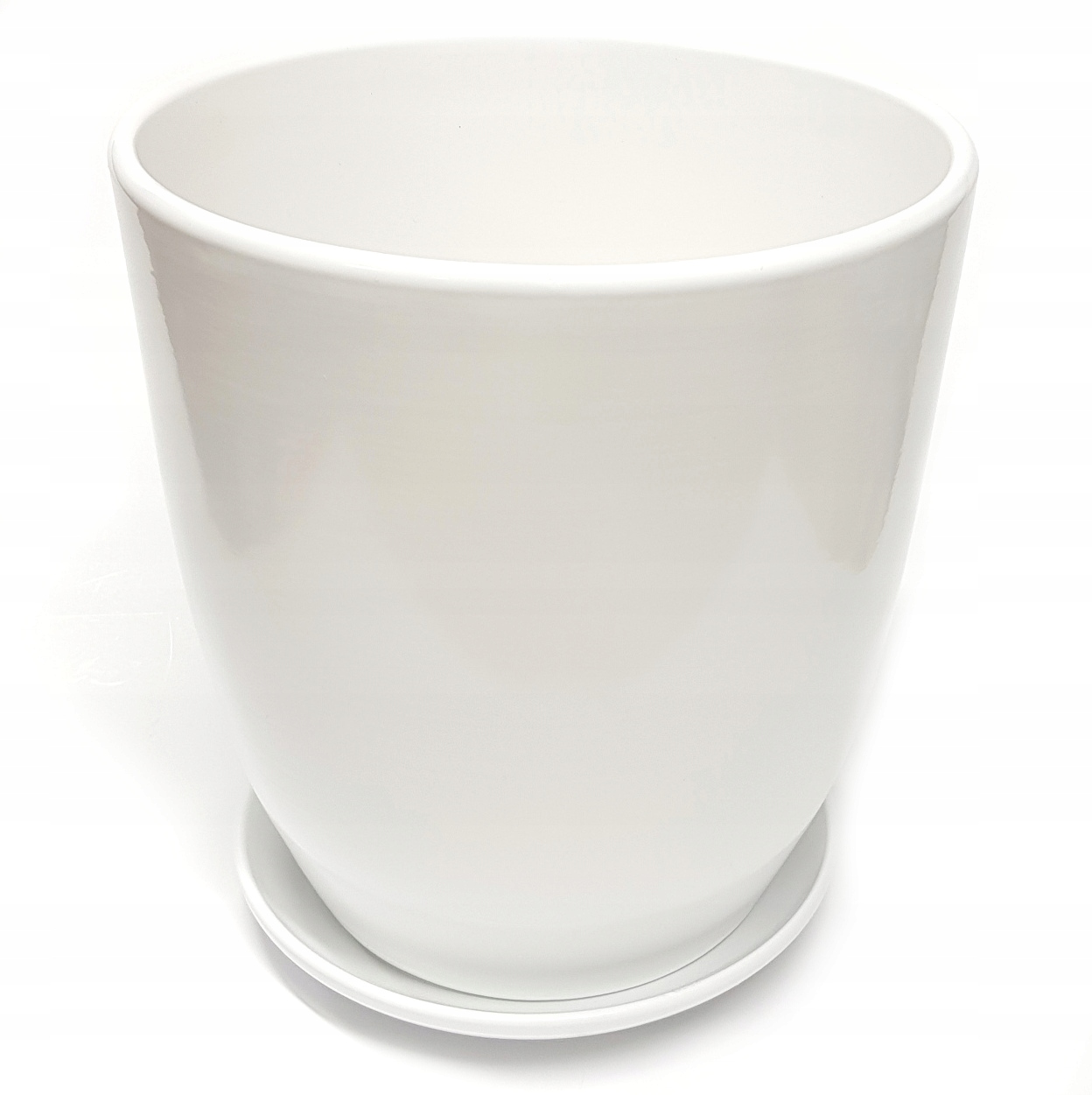 

Donica Ceramiczna Biała 24 CM