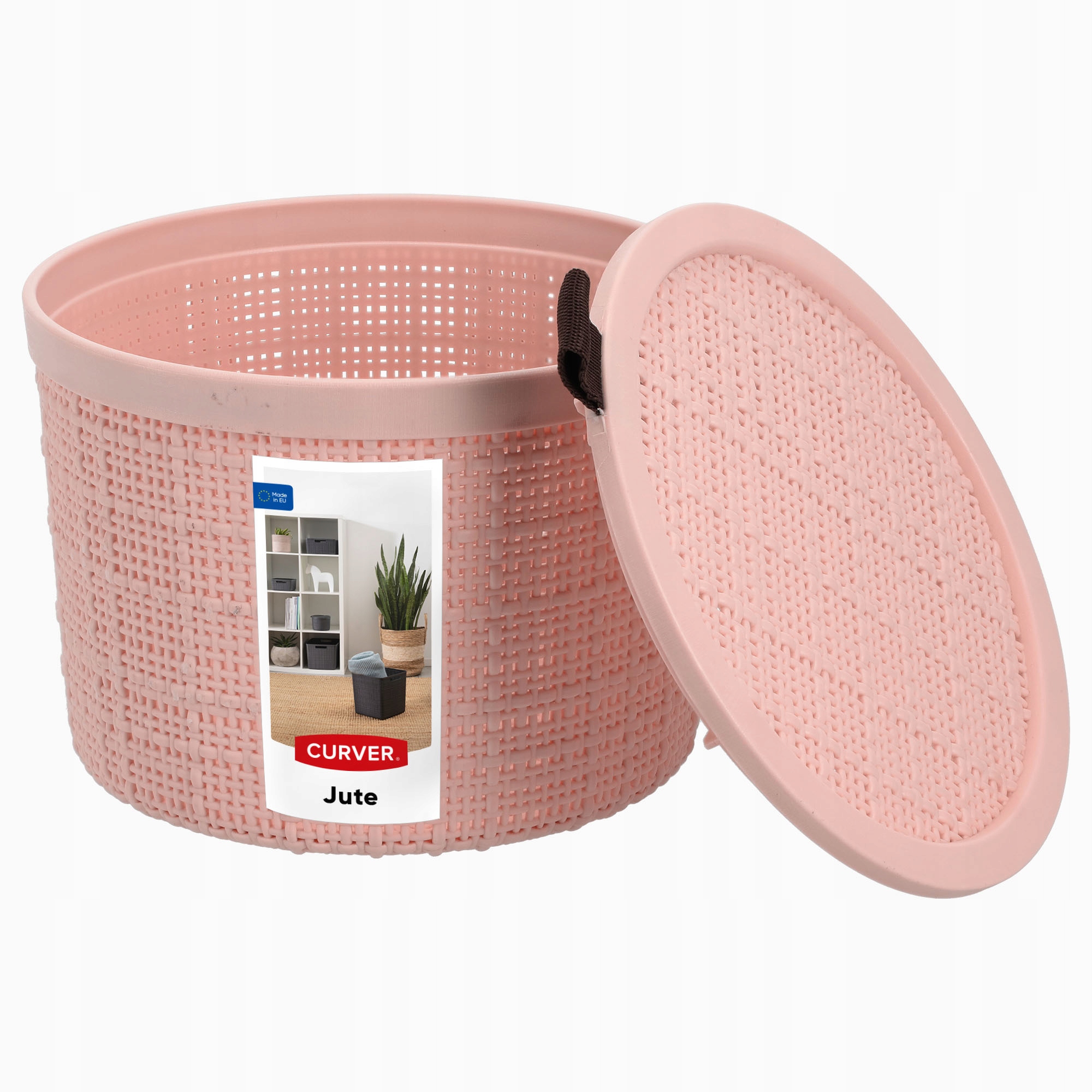 CURVER KOSZYK KOSZYCZEK 2L PUDEŁKO Z POKRYWKĄ RÓŻ