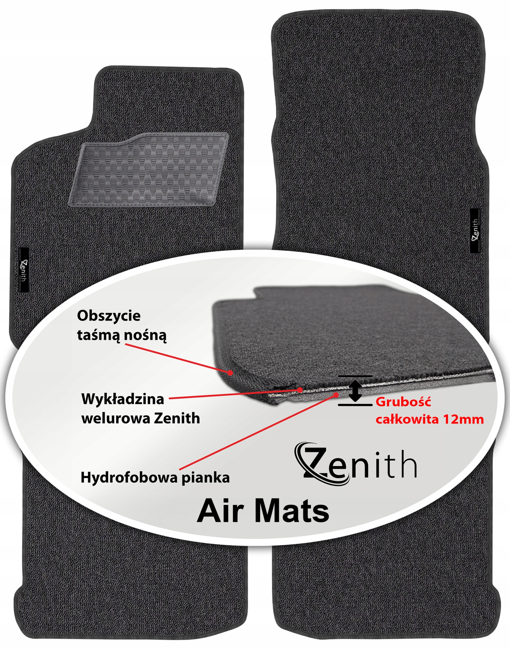 Seat Ibiza II Fl 1999-2002 Velúrové koberčeky do auta Zenith Air Mats