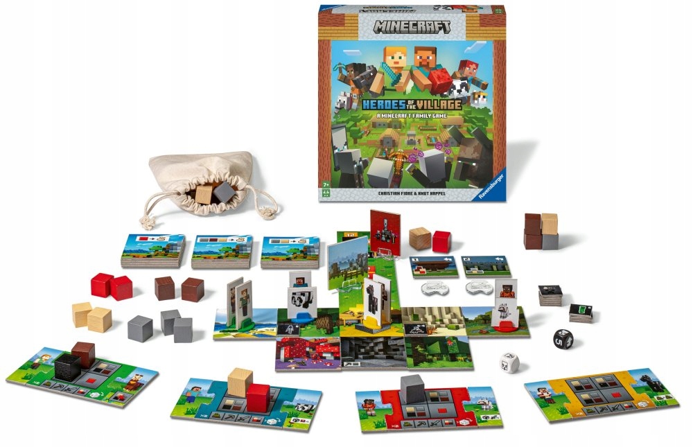 Ravensburger Gra Planszowa Minecraft Uratuj Wioskę