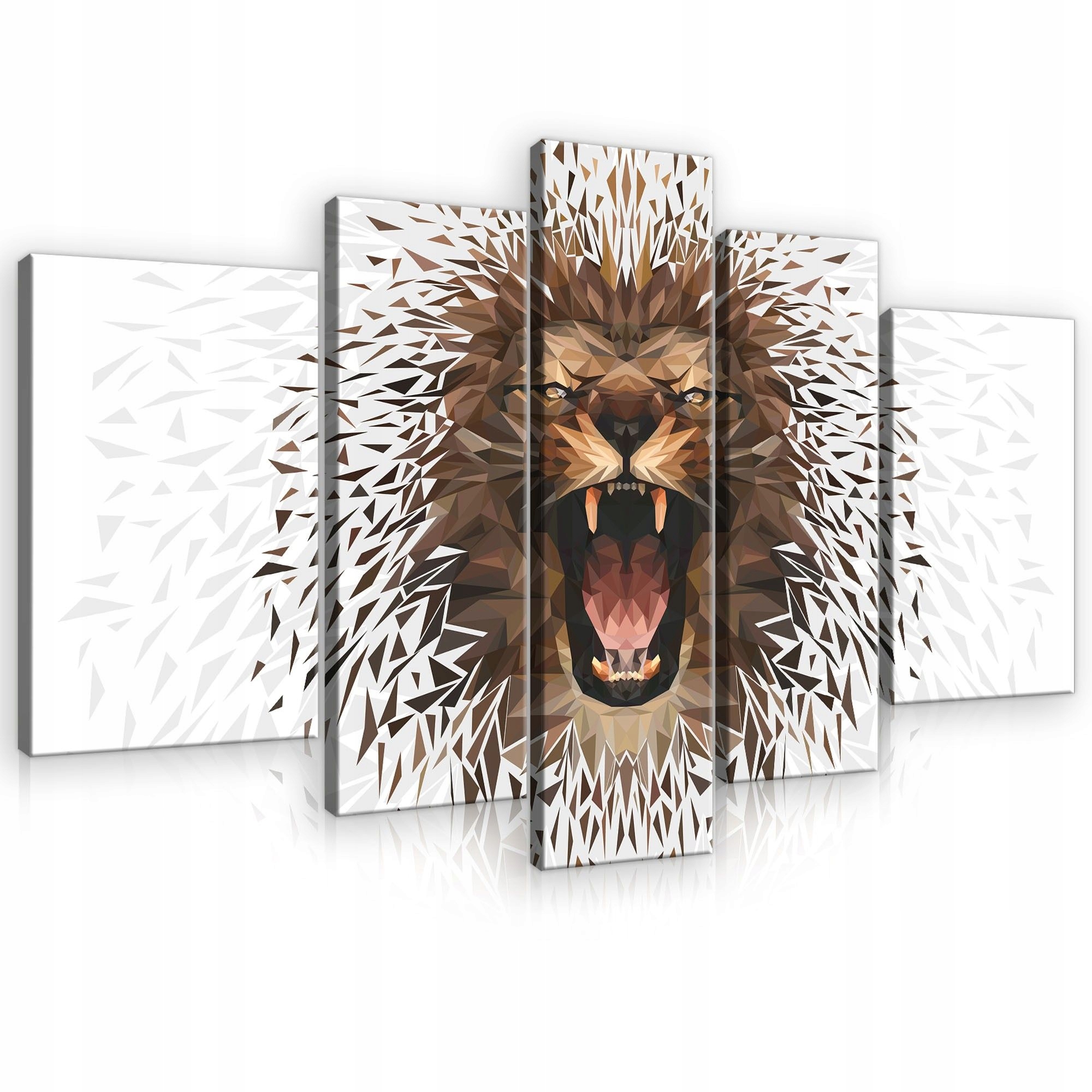 Obraz 170x100 Lev rev sila energia diviaka príroda geometria umenie