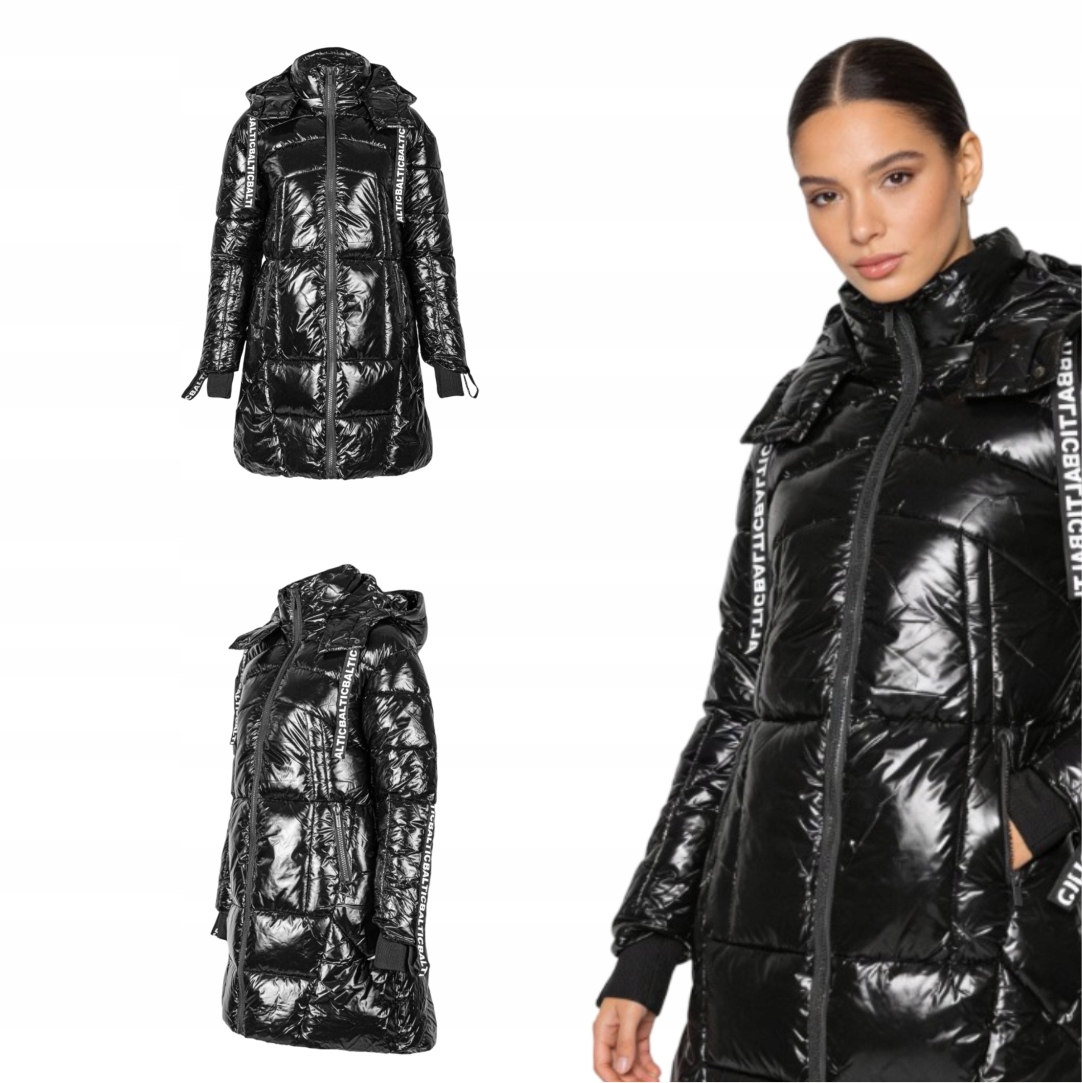 Dámská dlouhá zimní péřová bunda s kapucí Camo Captain Mike S