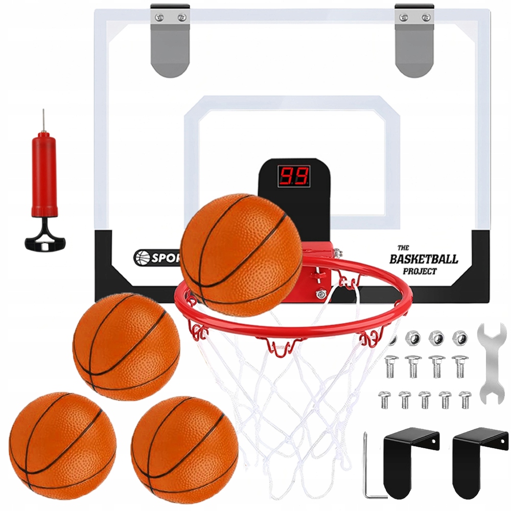 Nástěnka Na Basketbalový Koš, Deska Obouč, Sada Pro Děti