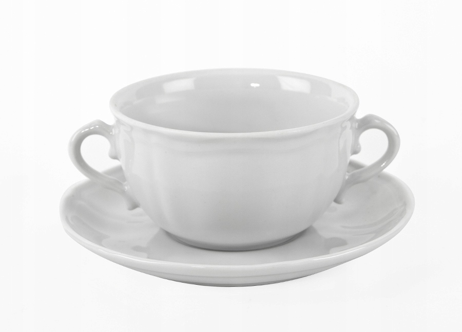 

Bulionówka 350ml ze spodkiem Castel White