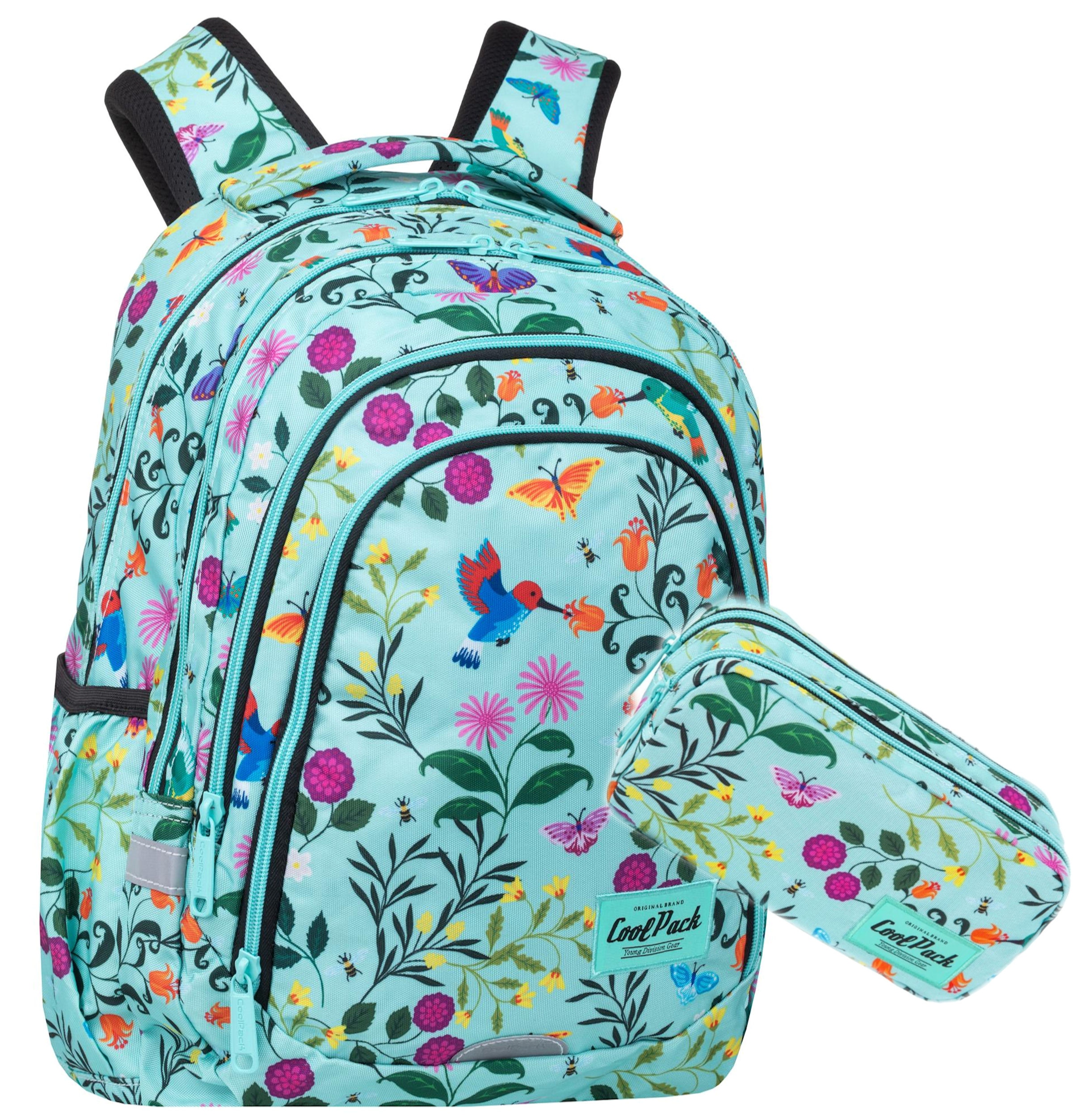Plecak Szkolny Coolpack Cherry Tree Kwiaty 2W1 Klasa 1-3