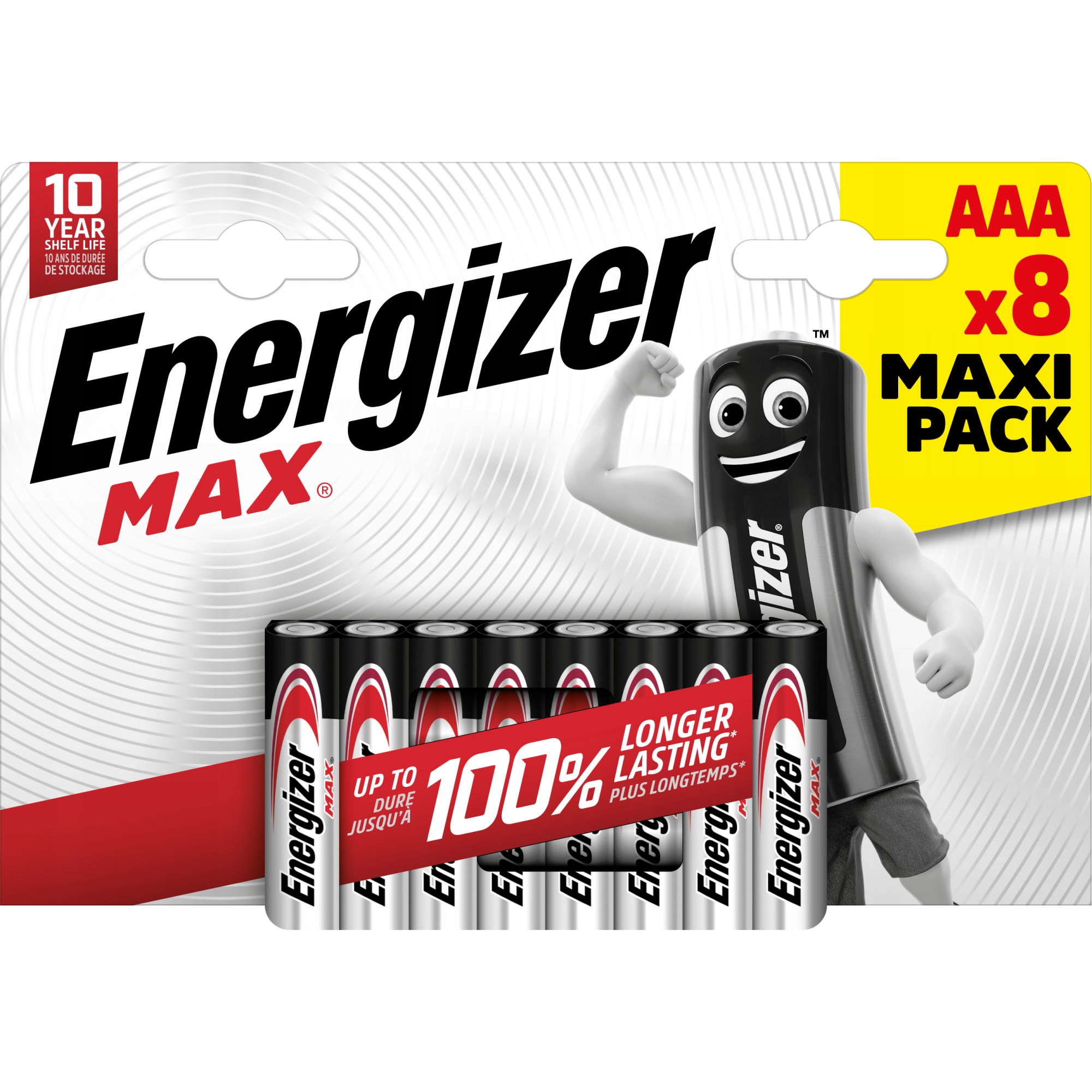 8x bateria AAA ENERGIZER MAX Ultra+ LR03 1,5V