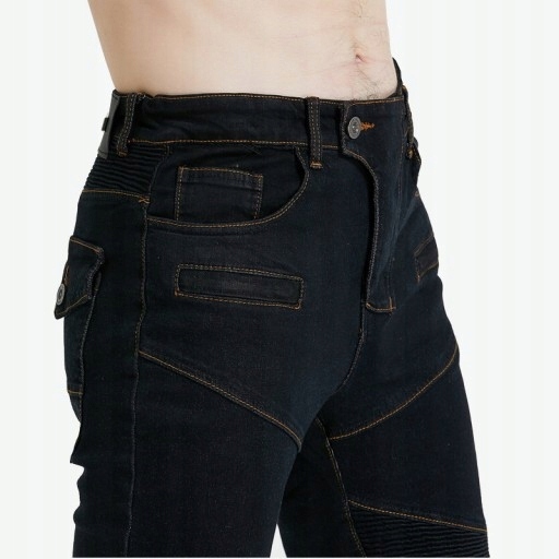 SPODNIE MOTOCYKLOWE MĘSKIE JEANSY Rozmiar 4XL