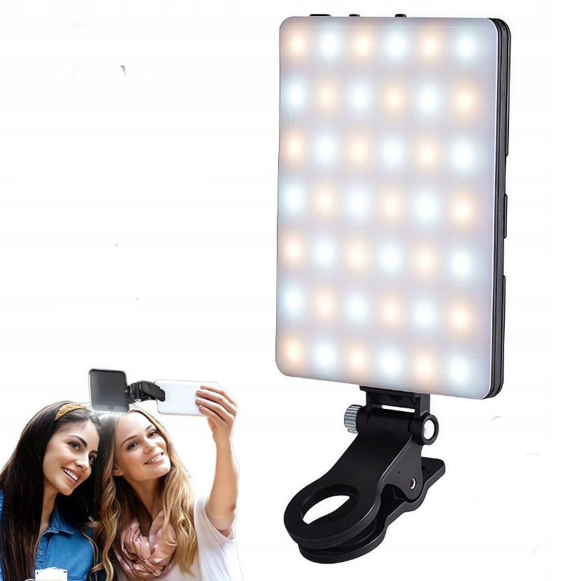 LAMPA OŚWIETLENIOWA LED 3000K-7000K PRZENOŚNY DO ZDJĘĆ/LIVE-STREAM/SELFIE