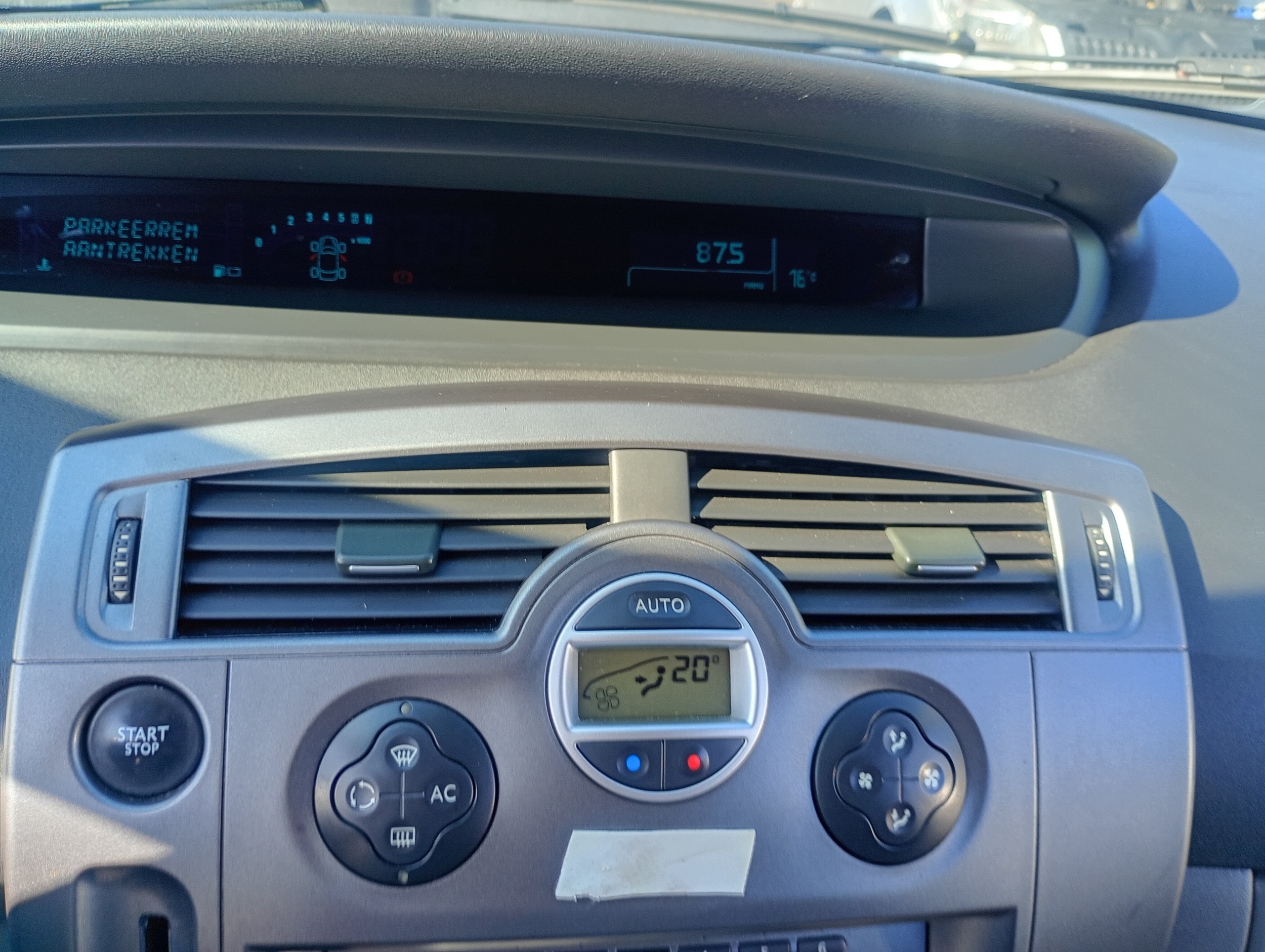 grid air conditioning devices air central Z frame Renault Scenic 2 II 03-09