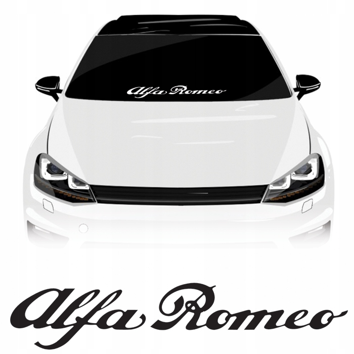 

Alfa Romeo Naklejka na szybę 45 cm