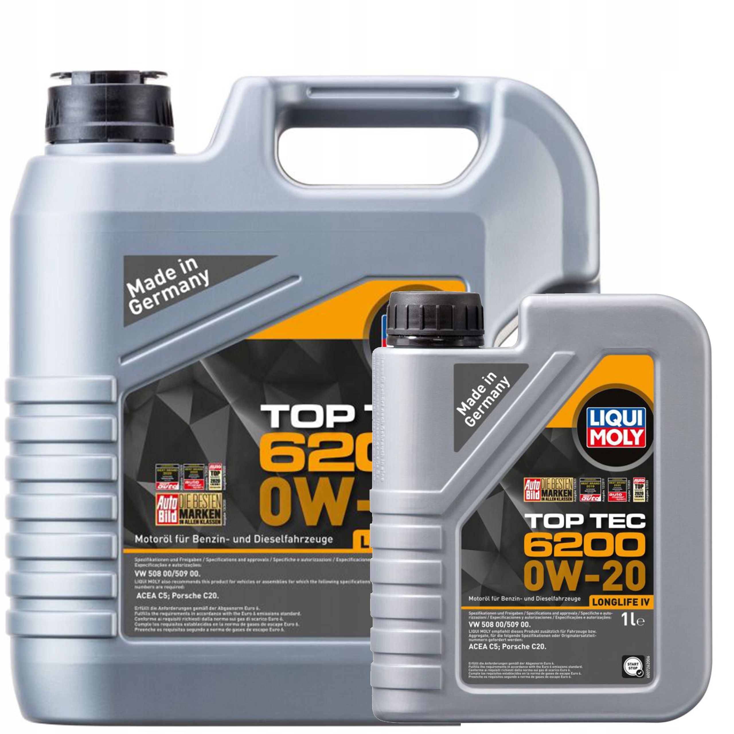 Olej Liqui Moly 0V20 5 L Top Tec 6200 508.00 509.00 Liqui Moly