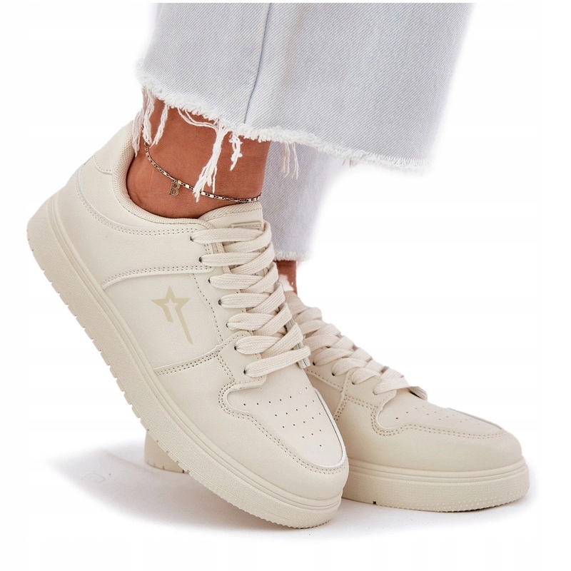 Dámské Lehké Tenisky Big Star RR274A243 Hi-poly Systém Béžové 39