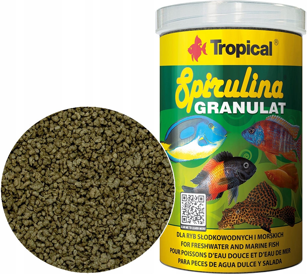 Levně Tropical Spirulina Granulat 1000 ml