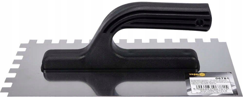 PACA TYNKARSKA NIERDZEWNA 270 mm ZĘBY 10mm STALOWA EAN (GTIN) 5906083067815