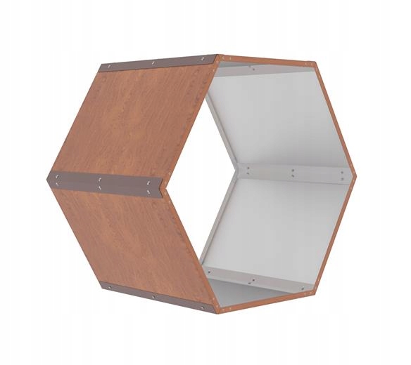 Přístřešek na dřevo G21 Hex 53 92 x 60 cm, hnědý