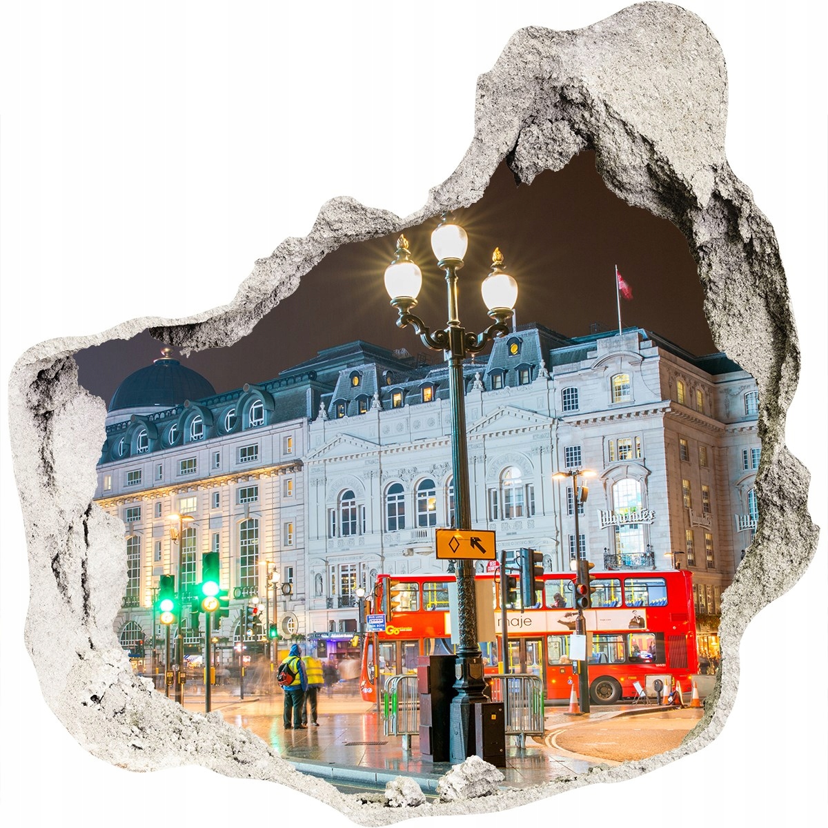 

Fototapeta dziura na ścianę 3d Londyn nocą 125x125