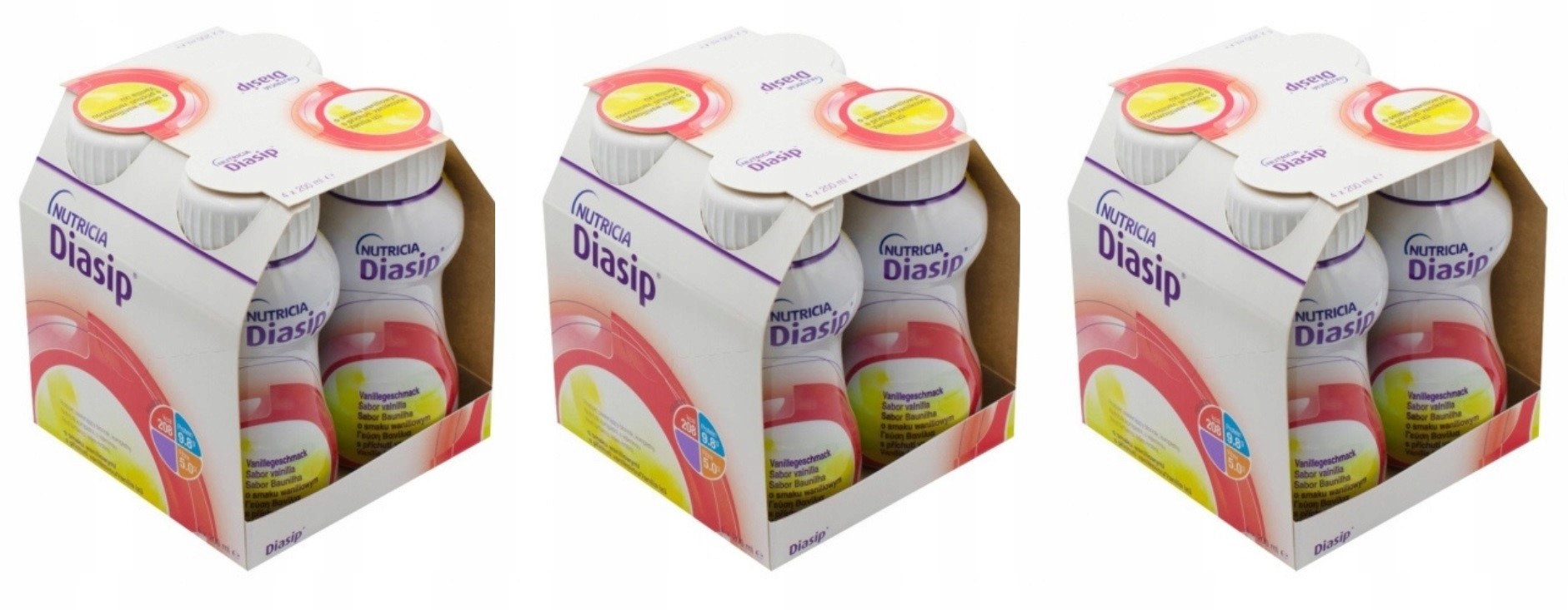 Diasip waniliowy Nutridrink dla diabetyków Zestaw 12 x 200 ml