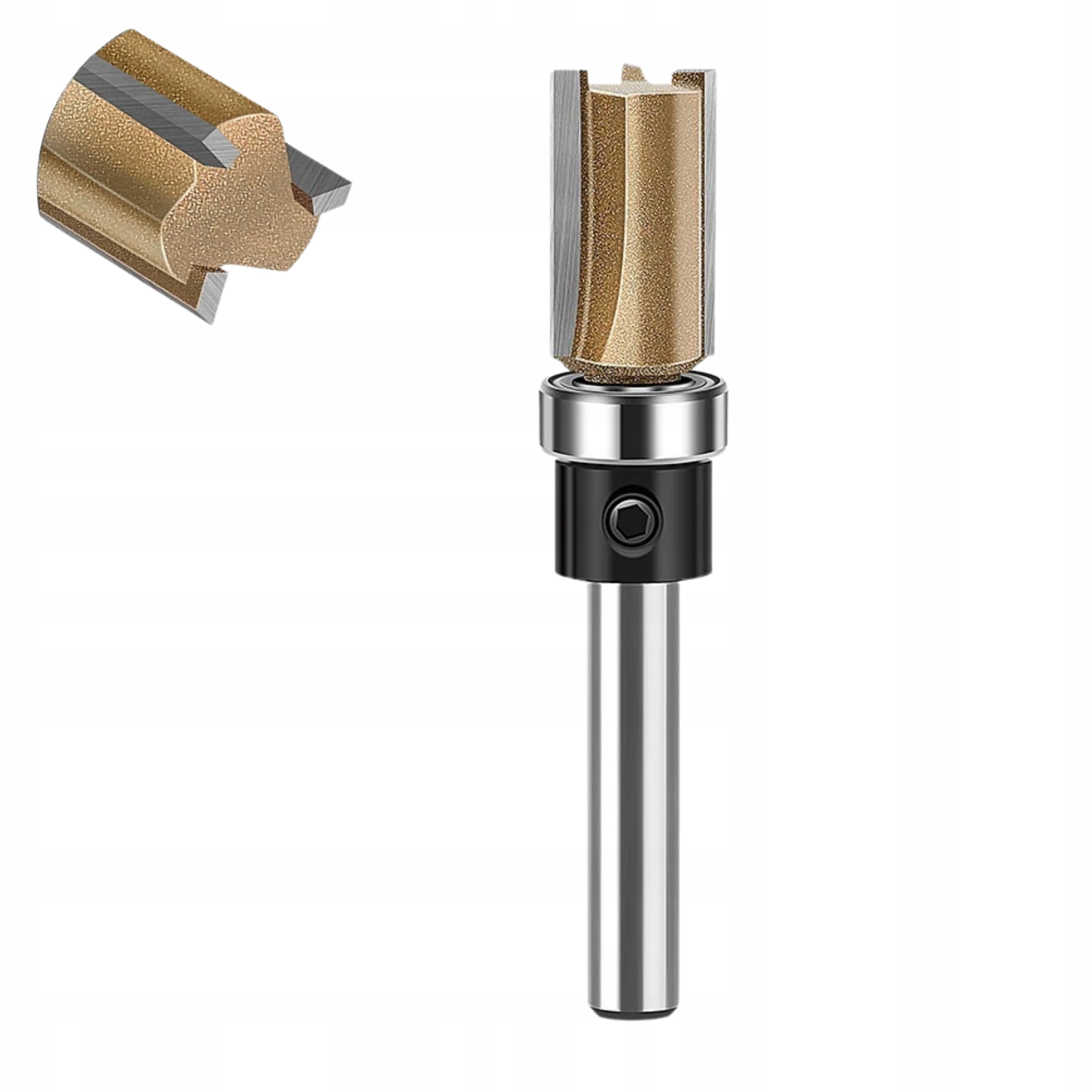 FREZ PROSTY Z ŁOŻYSKIEM KOPIUJĄCY DO DREWNA MDF 3Z 12,7x20MM TRZPIEŃ 6MM