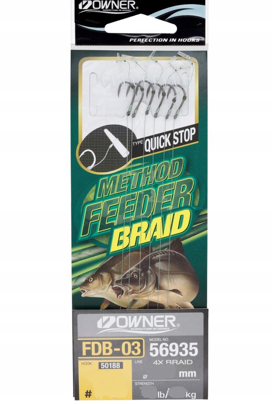 Przypon Owner FDB03 Method Feeder rozmiar 12 0,12mm 6 Szt