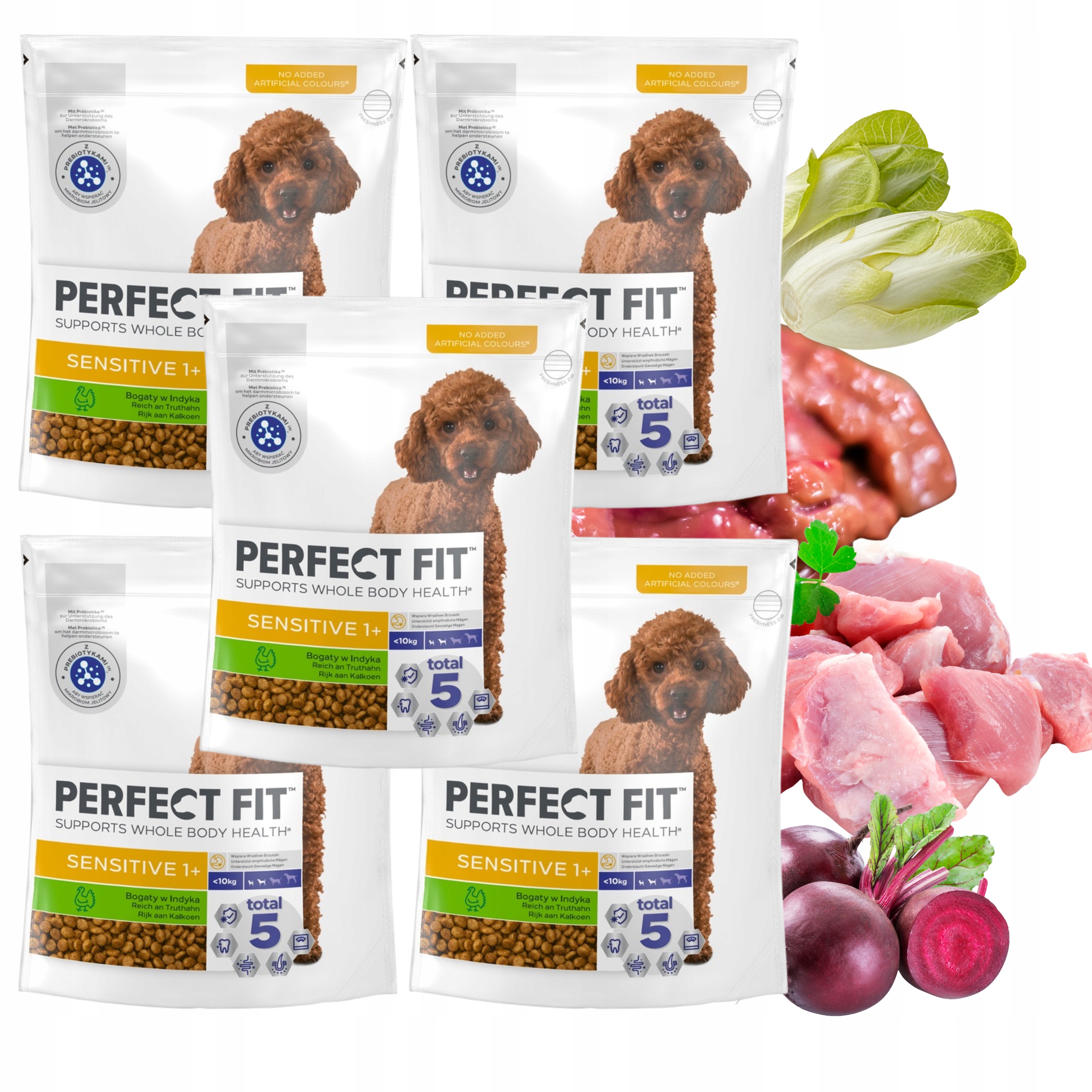 Zestaw Perfect Fit Sensitive Małe pieski 6X825g delikatny układ pokarmowy