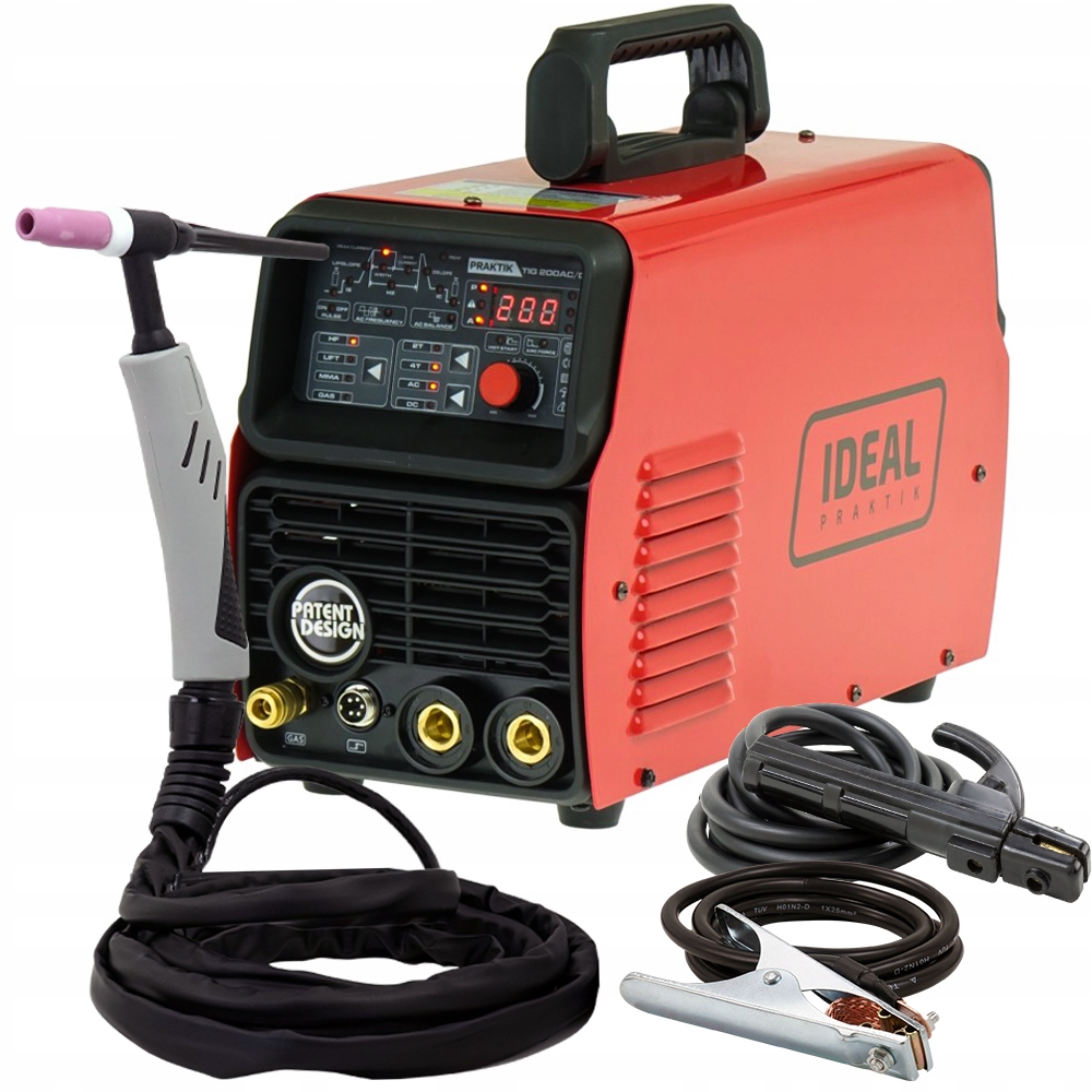 Spawarka inwertorowa Tig 200 Ac/dc Puls Hf Ideal PTIG200AC