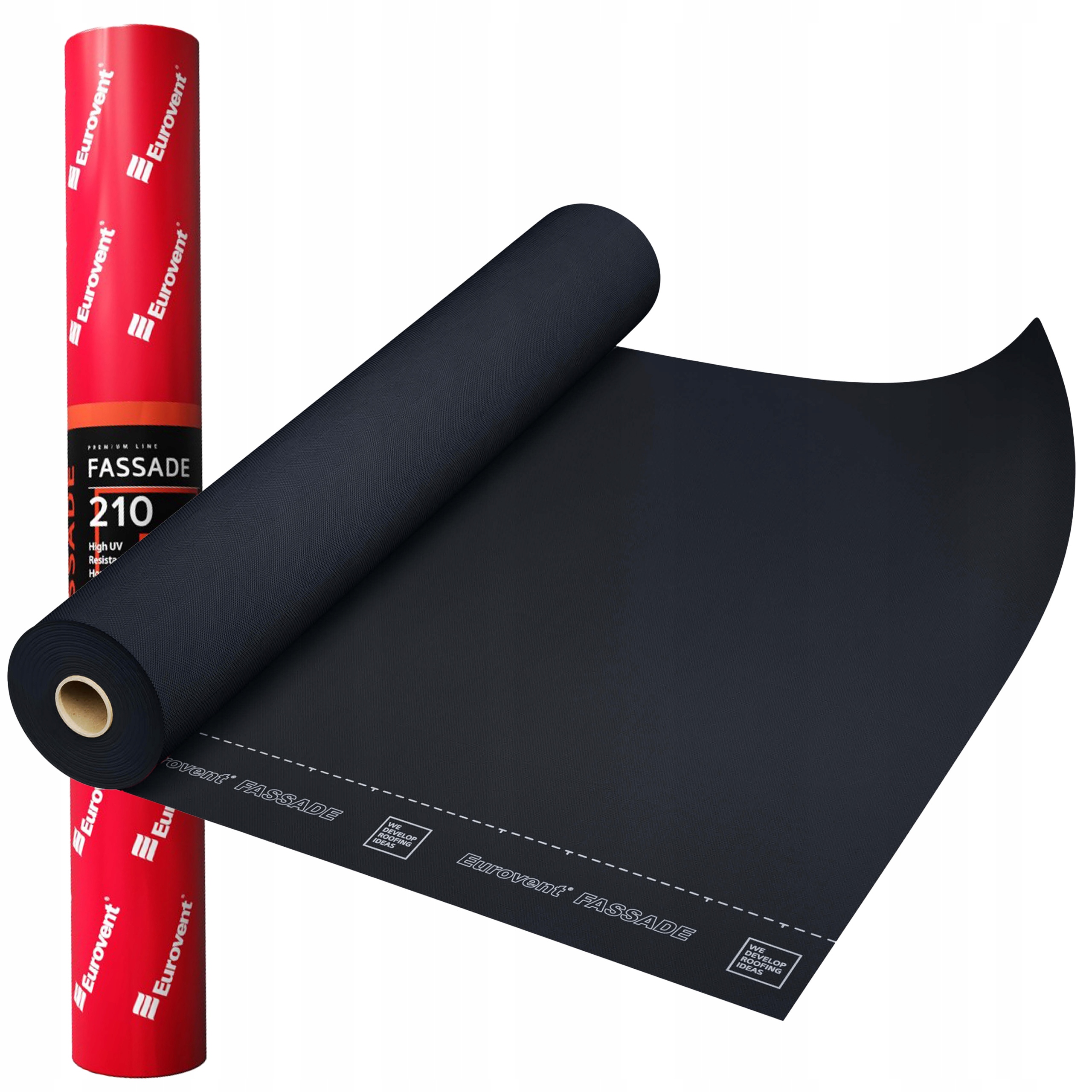 Membrána větruvzdorná 210 g 75 m2 Eurovent Fassade černá
