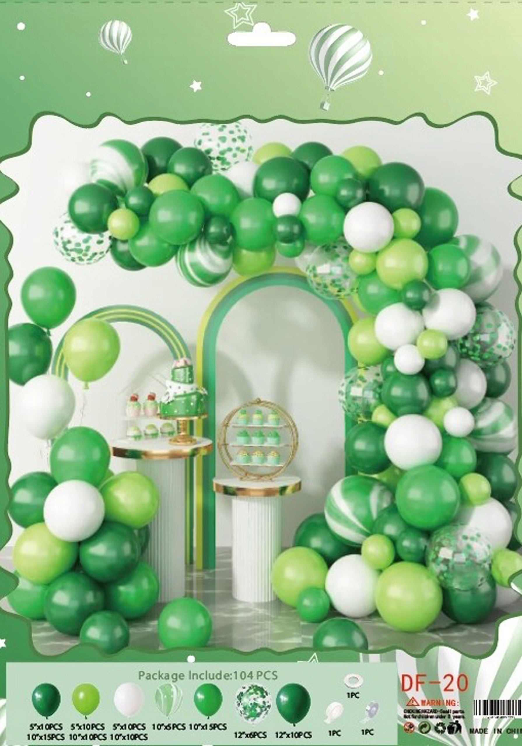 

Girlanda Balonowa Balony Zielone Urodzinowe Zestaw