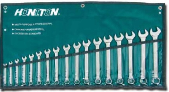 Zestaw kluczy płasko oczkowych 6-32mm 12 kątnych 12el Honiton