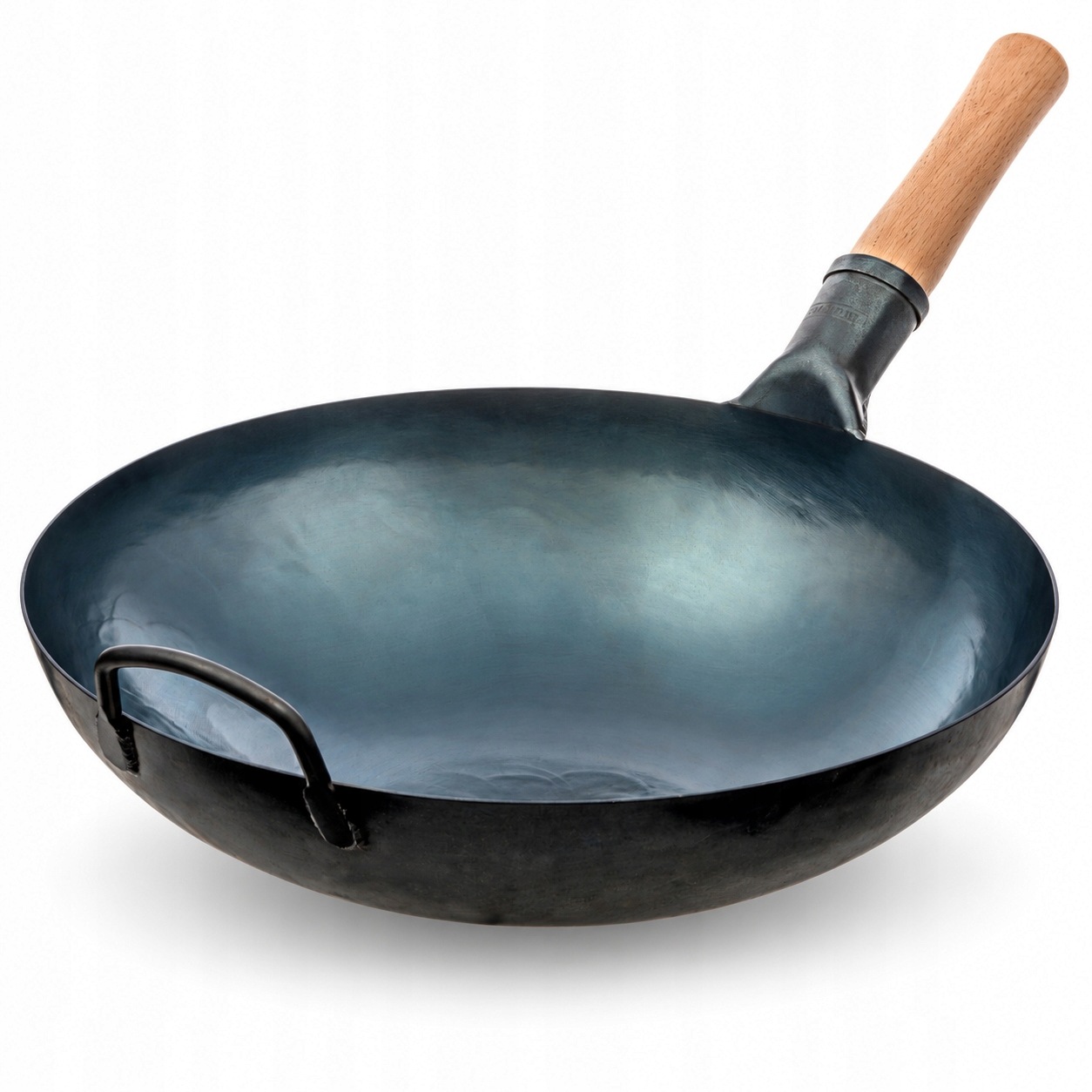 Wok Yosukata bez povrchové úpravy 36 cm ocel sezónní plyn Bbq kulaté dno
