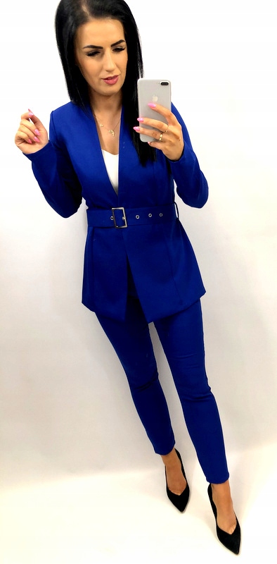 Garnitur damski z paskiem i klamrą CHABER 4XL 48 Rękaw długi rękaw