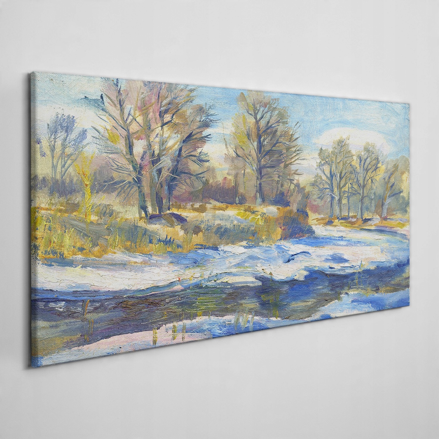 

Obraz na płótnie Zima śnieg las natura 100x50 cm