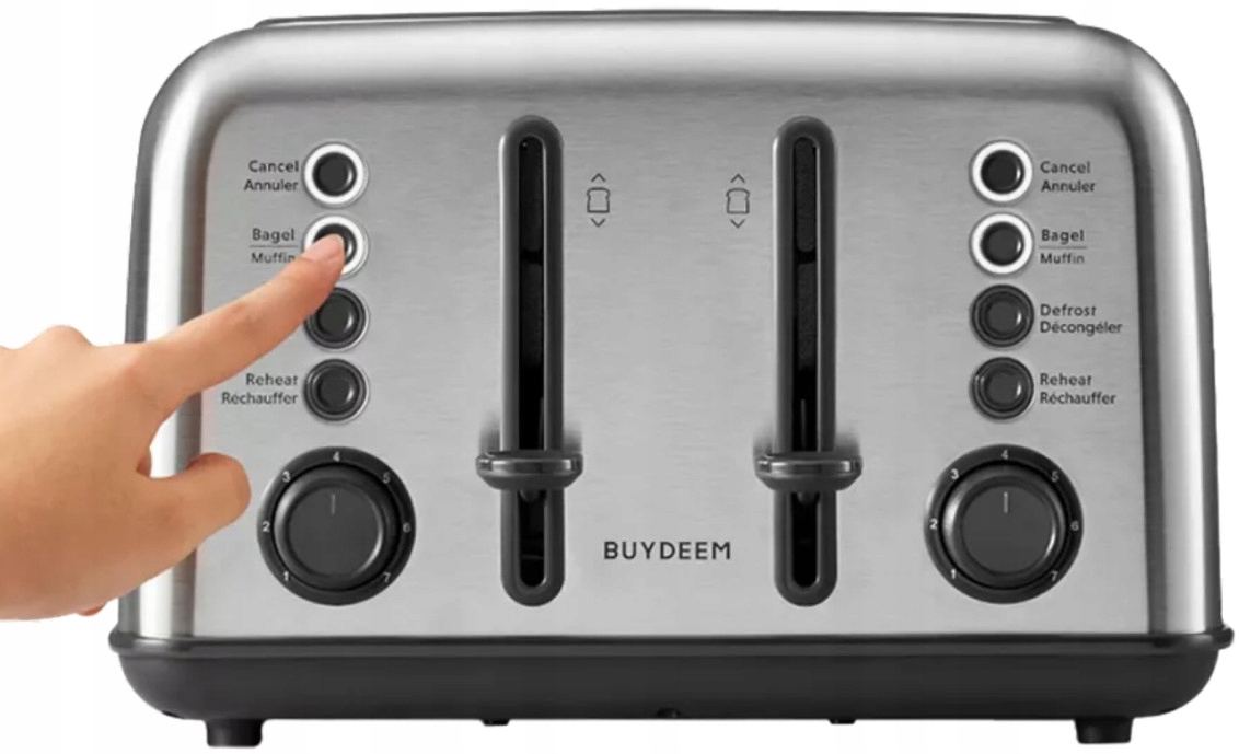 BUYDEEM Toster na 4 kromki, DT640E, Stainless Stell, EU — 9