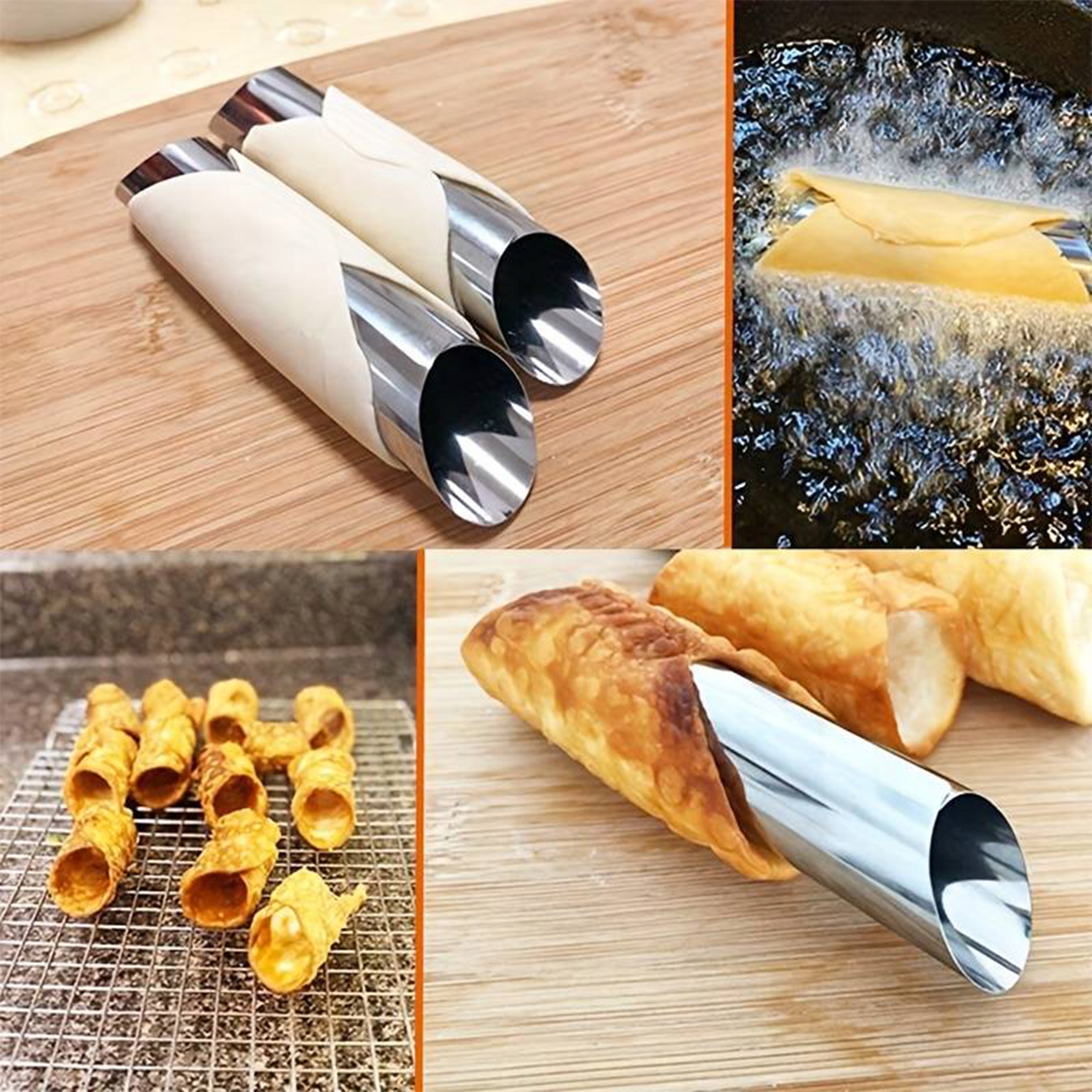 FOREMKI RURKI FORMA DO CIASTEK RUREK Z KREMEM CANNOLI OPIEKACZ 5 szt #15 Model ZL-110