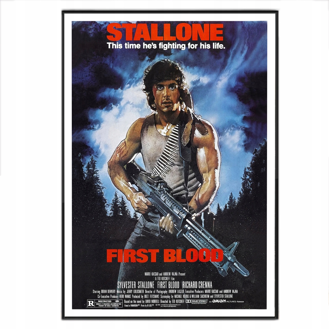 RAMBO First Blood Pierwsza Krew Plakat Film 70x50
