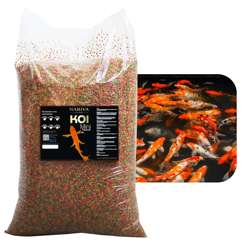 Krmivo pro ryby do jezírka a jezírka Jemné granule Koi Mini 40L/13,6kg
