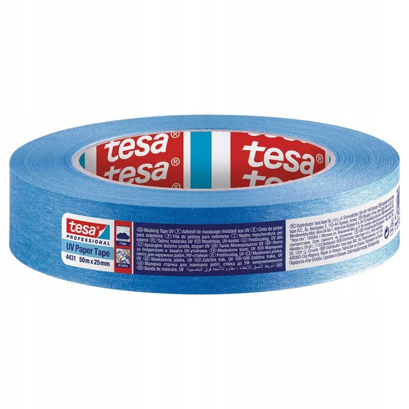 

Taśma malarska 4431 Tesa UV-7 dni niebieska 25mm