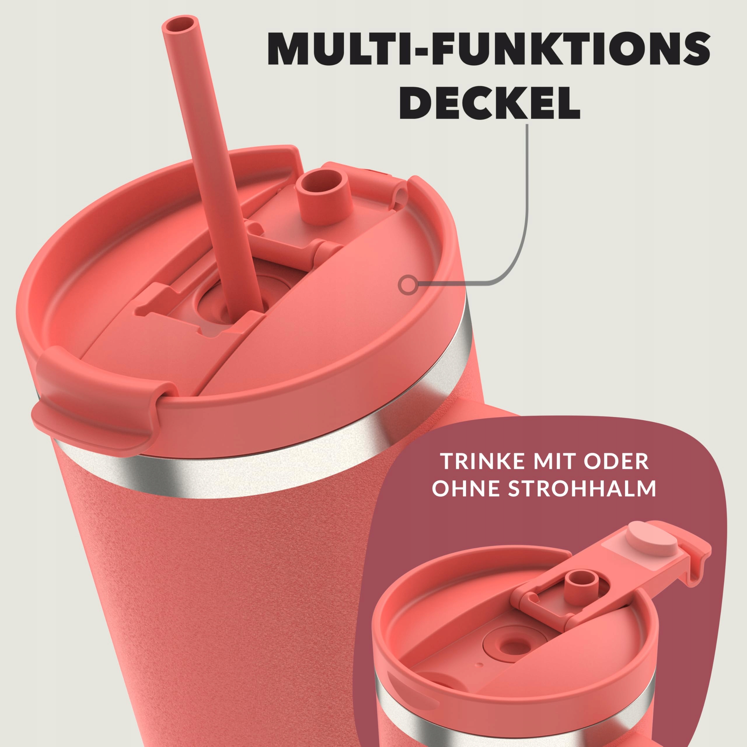 CONTIGO Butelka Termiczna Stalowa 1200ml Z Uchem I Słomką BPA Free — miniatura 3