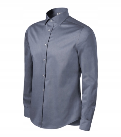 Pánská košile bavlna slim elegantní easy care Micro Twill šedá 264 XXL