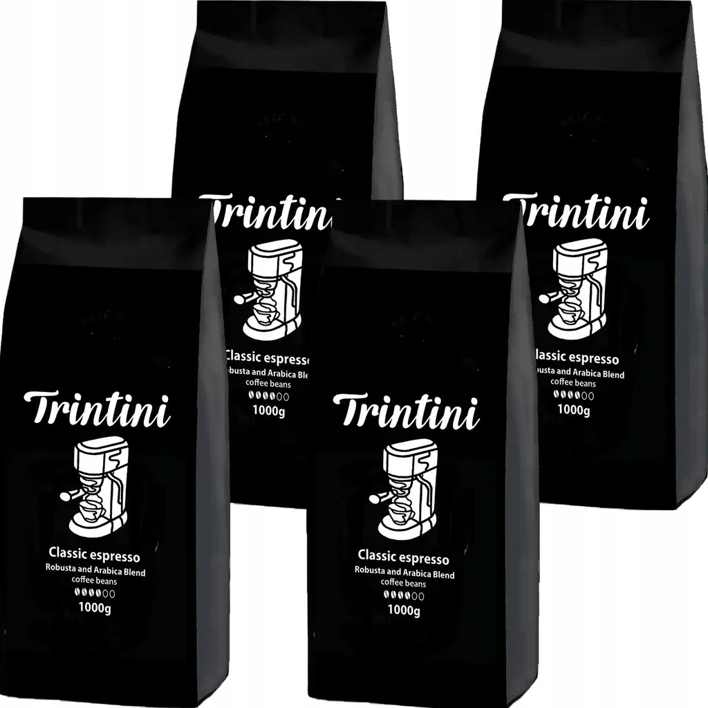 Levně 4 x Káva v zrnech 1 kg Fg Kaffee Trintini Espresso Arabica Robusta