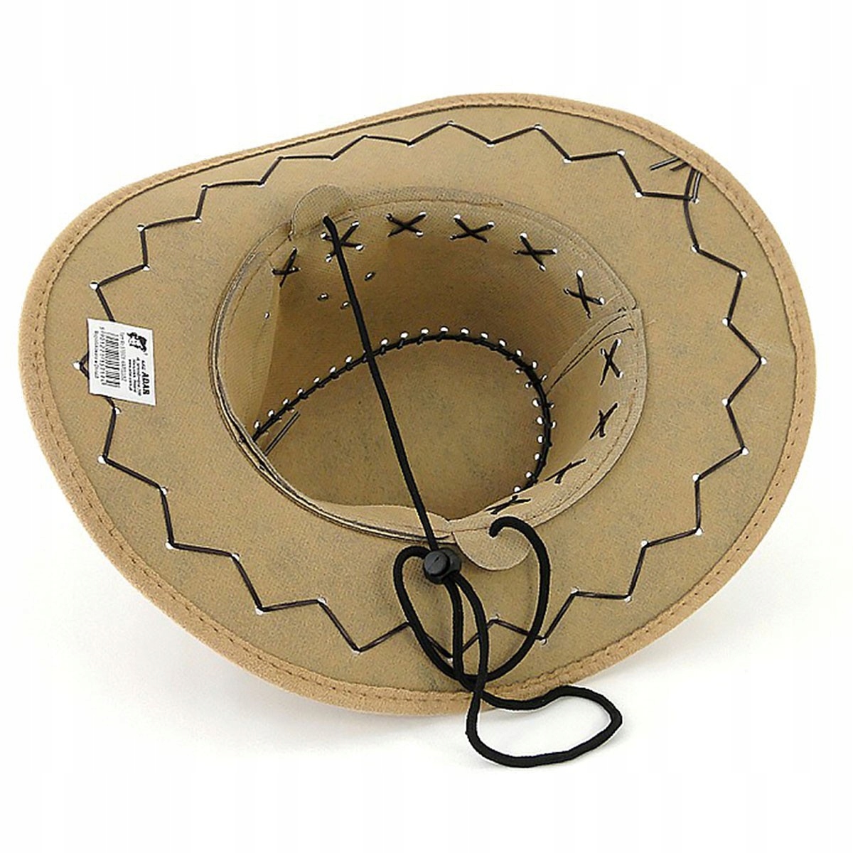 467931 KAPELUSZ KOWBOJSKI 32 cm MIX KOLORÓW GAZELO Kolor brązowy