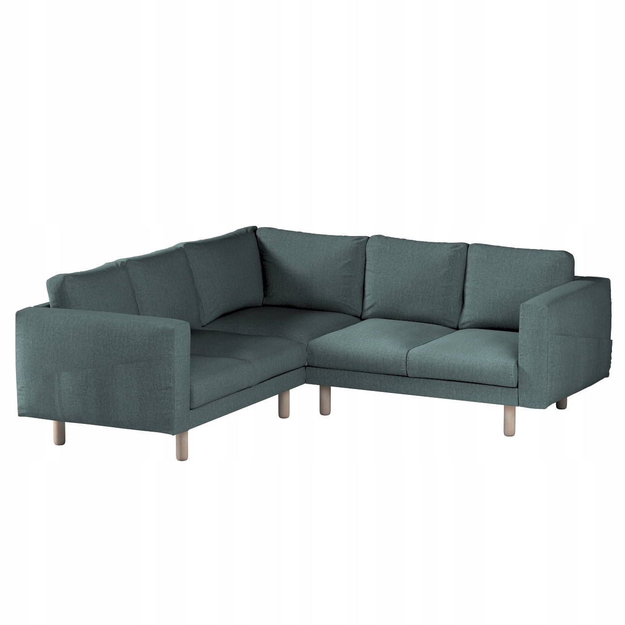 Dekoria potah na rohovou pohovku Norsborg pro 4 osoby Ikea, modrý