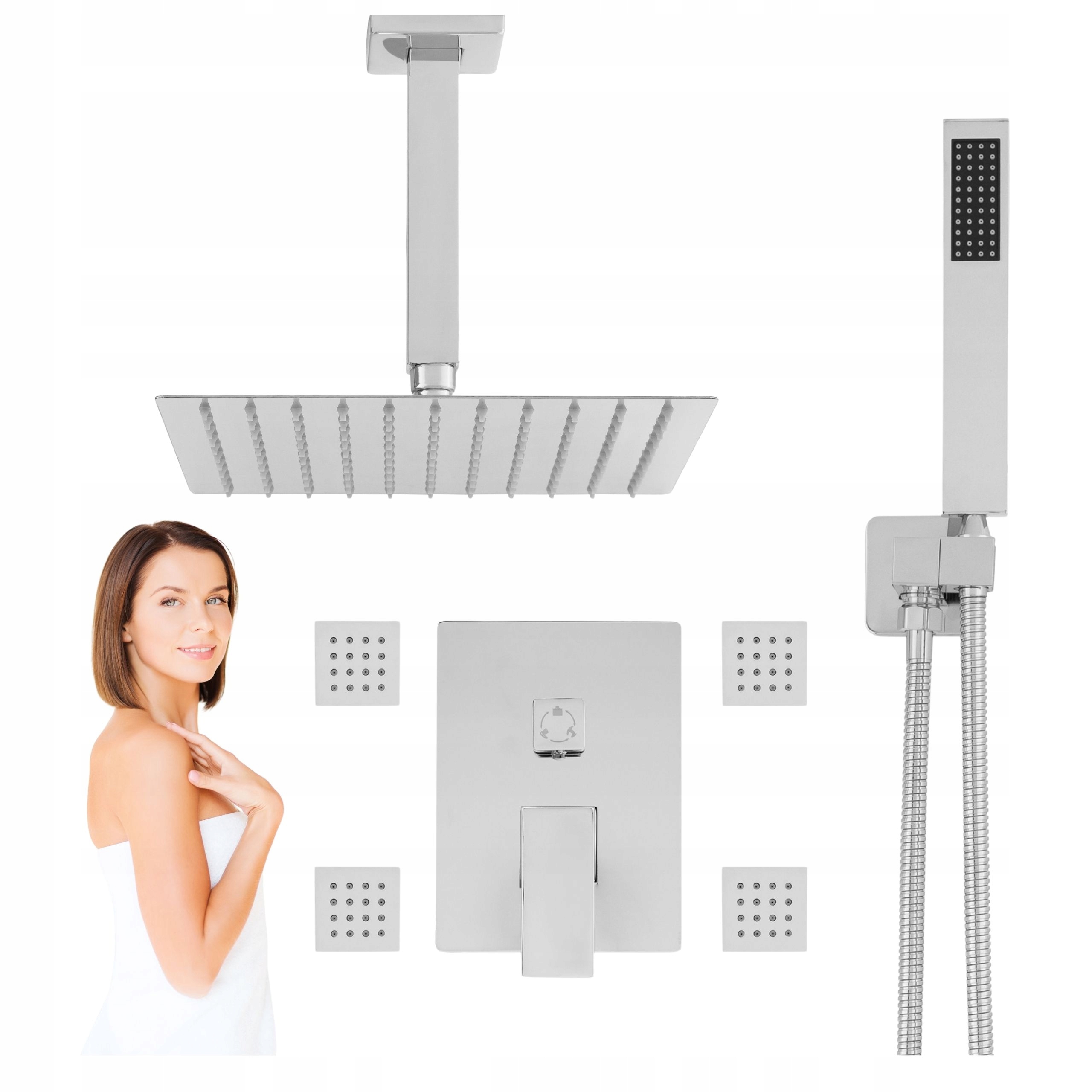 Podomietkový Sprchový Set Cubo Smartbox Chróm