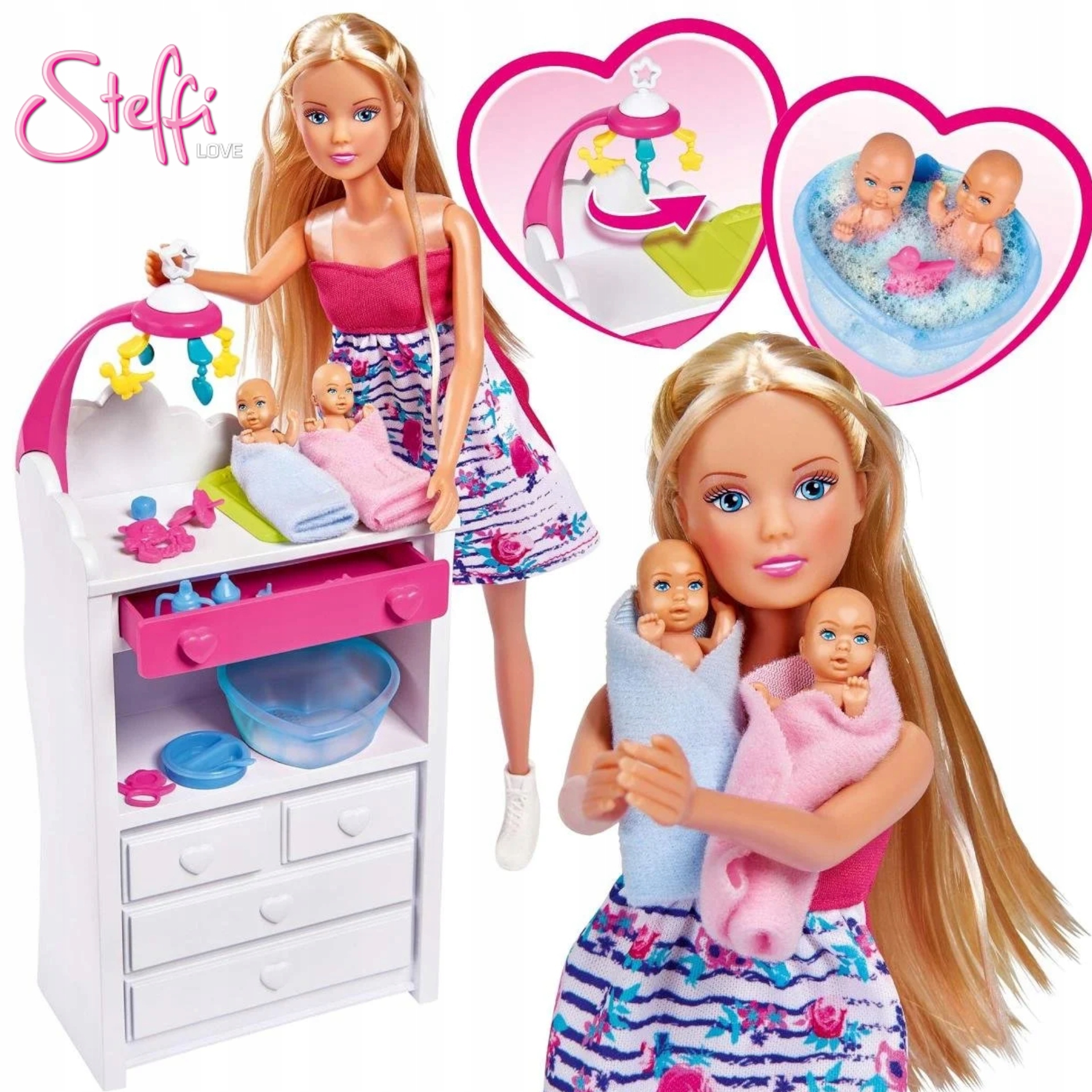 Lalka Steffi Love Steffi W Ciąży Bliźniaczej Zabawka Dla Dziewczynki