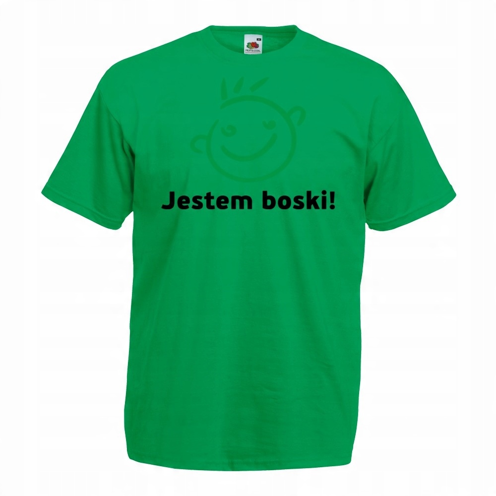 

Koszulka z nadrukiem zabawna jestem boski! XXL