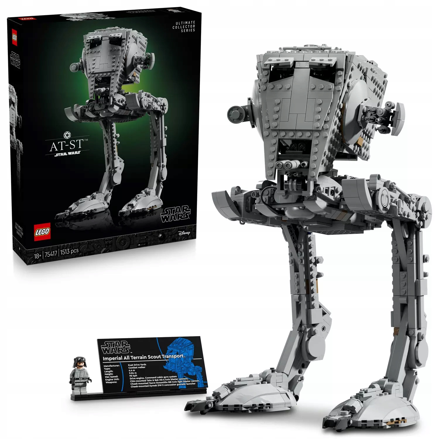 Lego Star Wars Kráčející stroj At-st pro dospělé 75417