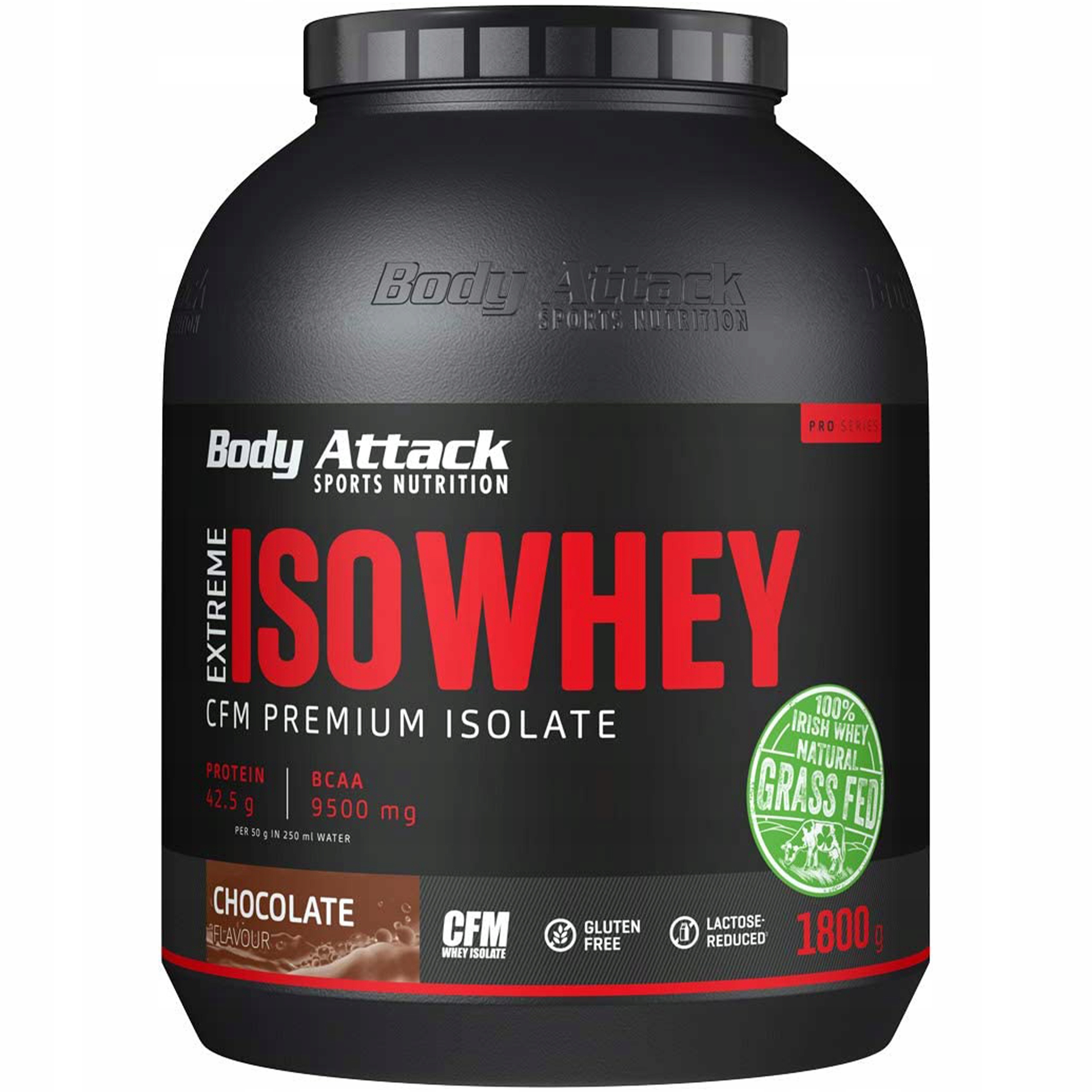 Protein Body Attack Extreme Iso Whey 1800 g Čokoláda Izolát Wpi
