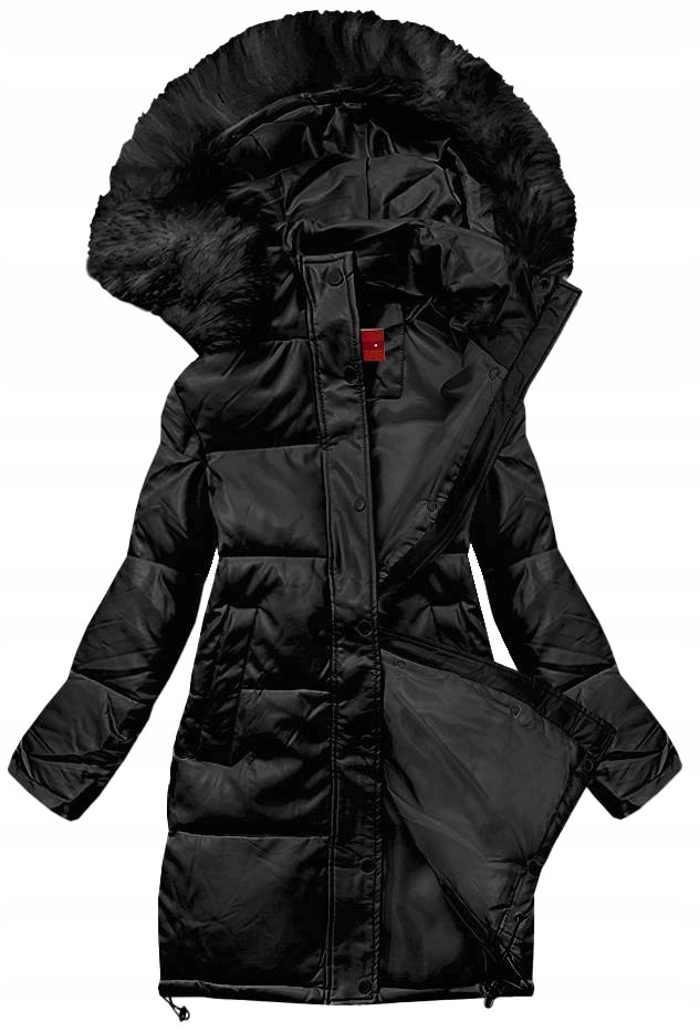 Zimní Bunda Z Ekokůže TY038 Černá XL (42)