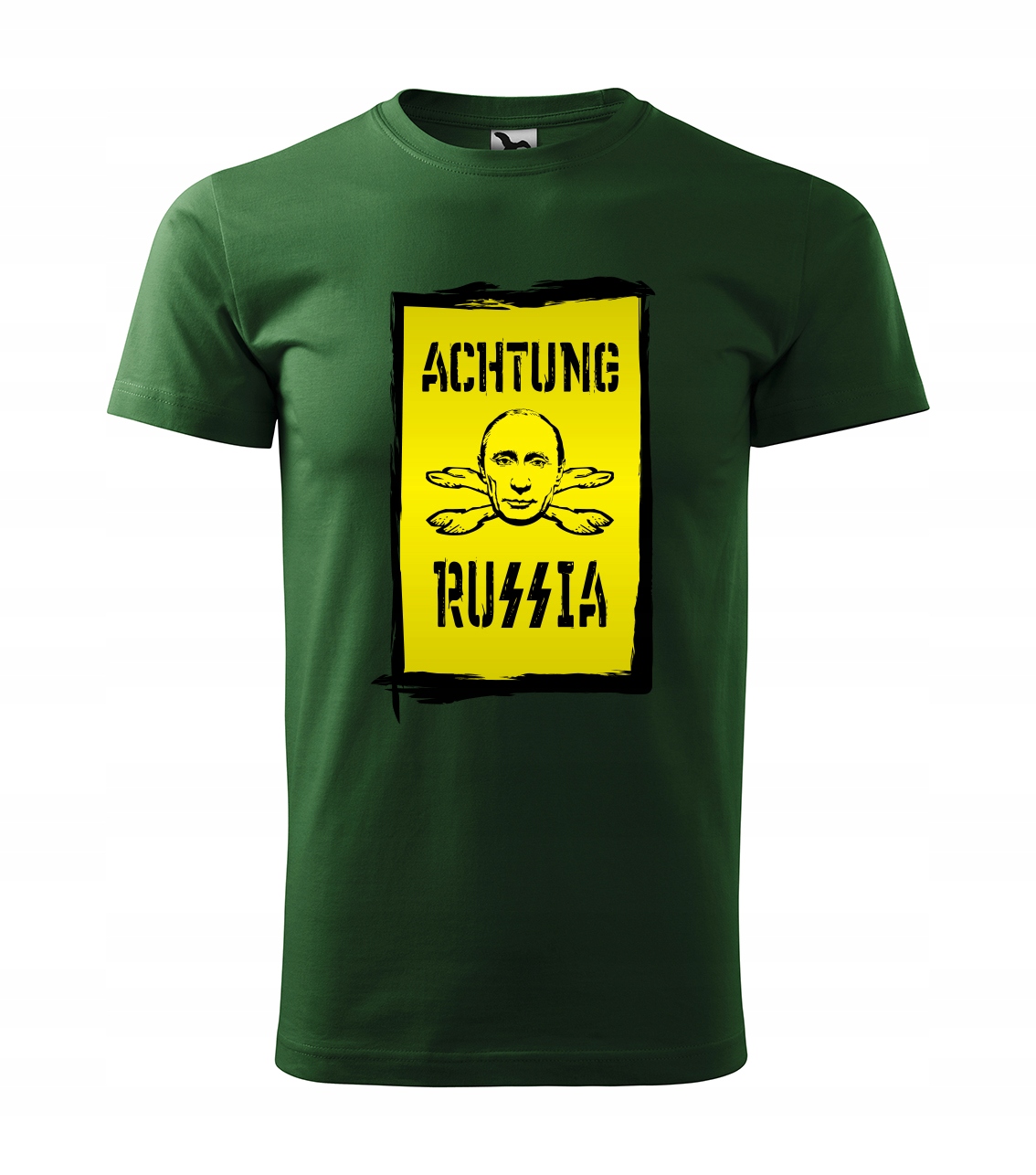 

Koszulka z nadrukiem Putin Achtung Russia L