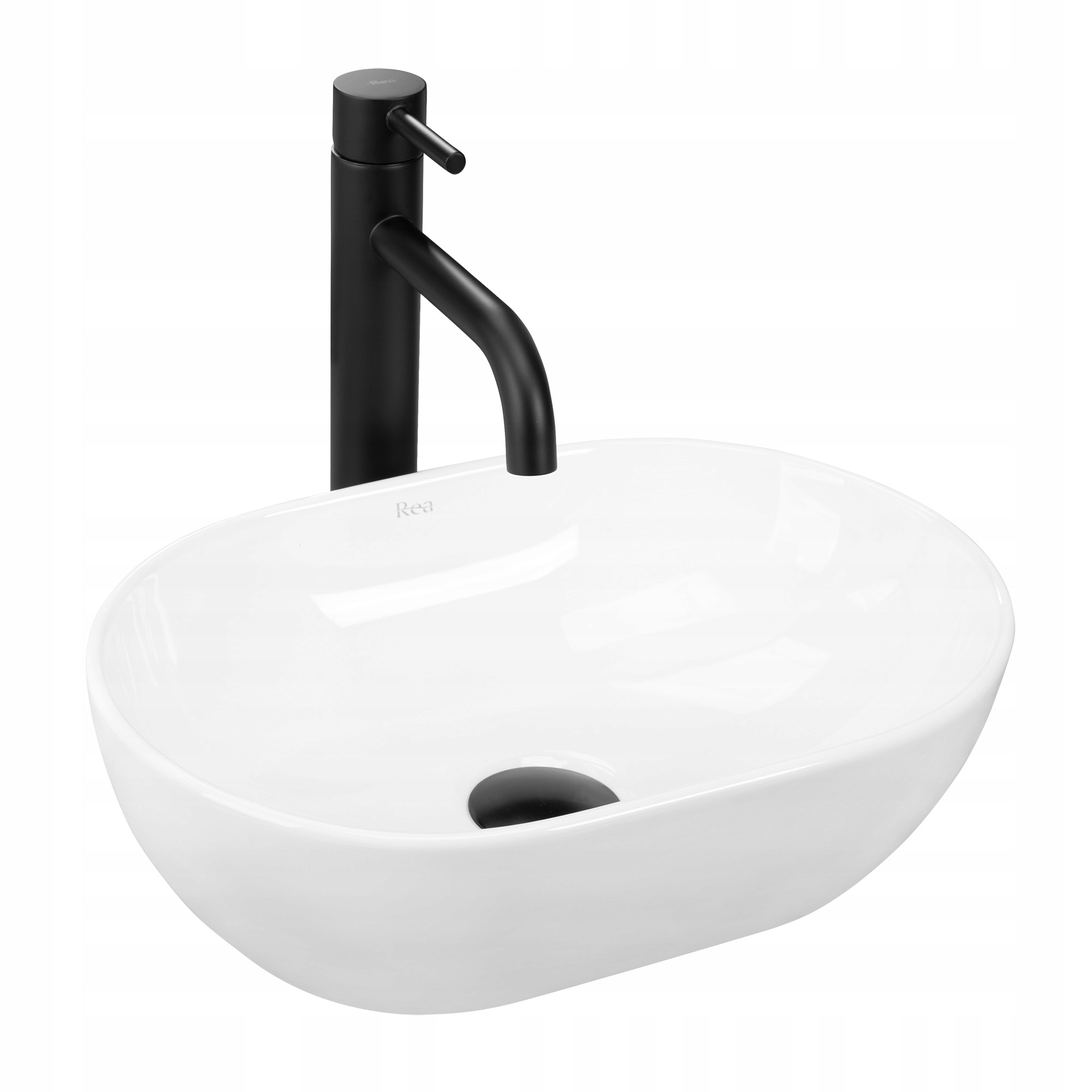 Malá Oválná Umyvadlová Deska Bílá Pro Wc Rea Amelia Mini