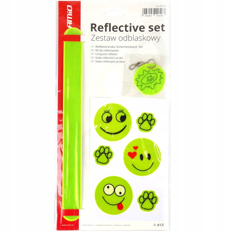 

Zestaw odblasków opaska odblaskowa Odblaski 8szt